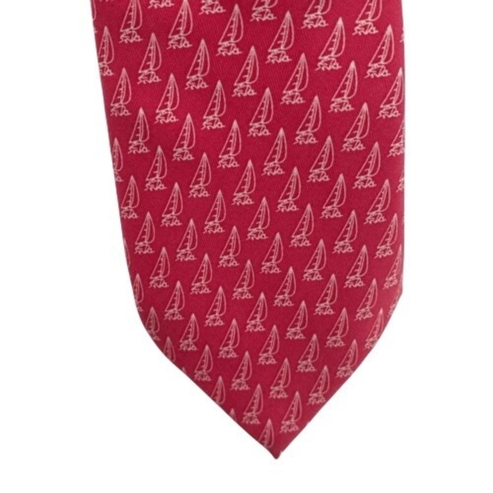 Vineyard Vines Silk‎ Tie Pink Sailboats Men Nautical
